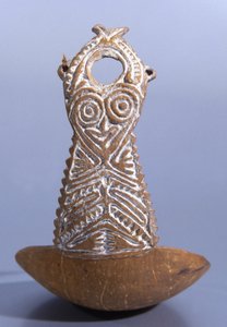 Cuillère décorative du golfe de Papouasie - Papua New Guinean